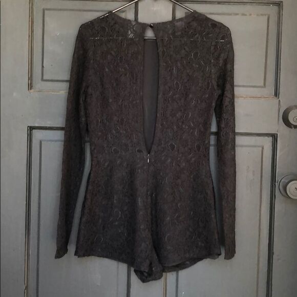 Nightwalker Black‎ Lace Romper - Picture 4 of 8